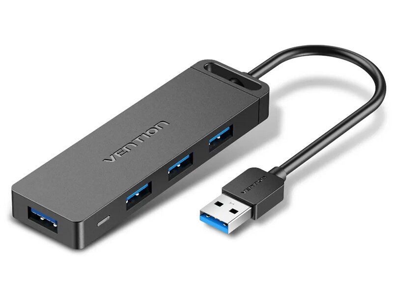 

Концентратор Vention, 4xUSB 3.0, черный (CHLBF)