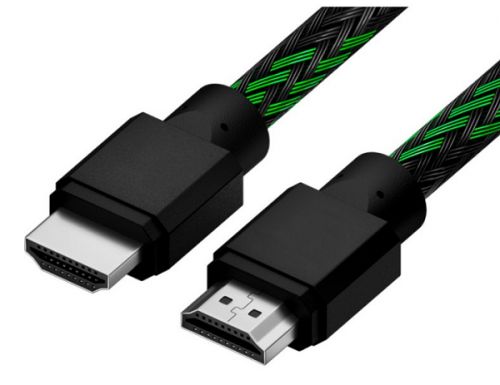 

Кабель HDMI(19M)-HDMI(19M) v2.0 4K, 50 см, черный/зеленый 4PH (4PH-R90008)