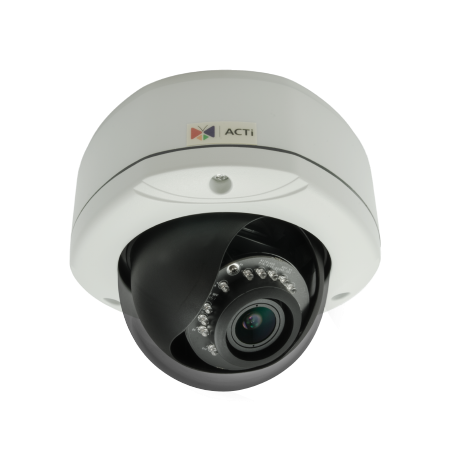 

IP-камера ACTi D81 2.8мм - 12мм, уличная, купольная, 1Мпикс, CMOS, до 1280x720, до 30кадров/с, ИК подсветка 30м, POE, -40 °C/+50 °C, белый (D81), D81