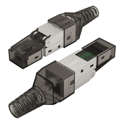 

Коннектор RJ-45 8P8C категория 6a, экранированный, вставка, полевой, Vention (IDIH0)