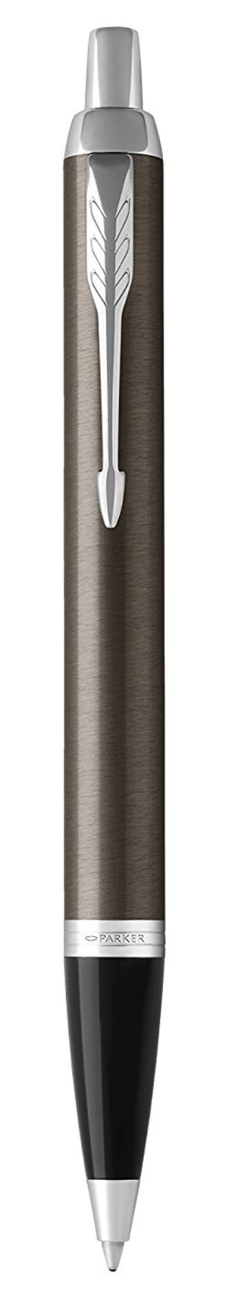 

Ручка шариковая автомат Parker IM Metal Core Dark Espresso CT, синий, лак, латунь, пластик, хром, подарочная упаковка (CW1931671), Metal Core Dark Espresso CT