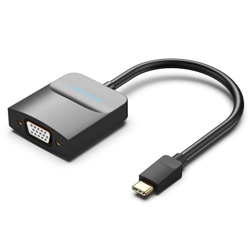 Конвертер Vention, USB 3.1 Type-C(M)-VGA(15F), черный