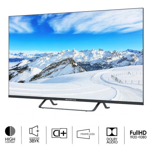 

Телевизор 40" Topdevice TDTV40BS04F_BK, 1920x1080, DVB-T /T2 /C, HDMIx3, USBx2, WiFi, Smart TV, черный (TDTV40BS04F_BK), TDTV40BS04F_BK