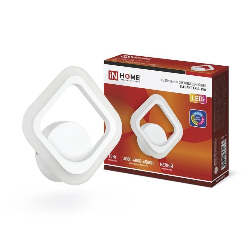 Светильник потолочный ELEGANT ARIS-15W, 15 Вт, 3000-6500K, IN HOME