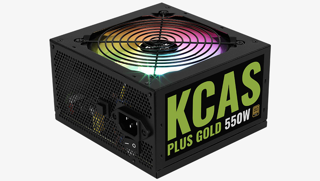 

Блок питания 550 Вт ATX AeroCool KCAS PLUS GOLD, 120 мм, 80 Plus Gold (4710562759198), KCAS PLUS GOLD