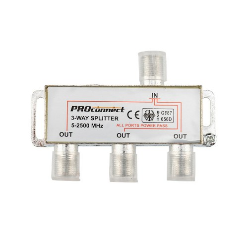 

Разветвитель TV(F)-3xTV(F), серебристый Proconnect (05-6202-4)