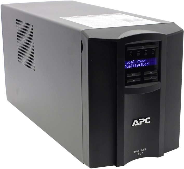 ИБП APC Smart-UPS, 1000 В·А, 700 Вт, IEC, розеток - 8, USB, черный (SMT1000I-CH)