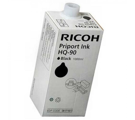 Чернила Ricoh HQ90, 6 шт. x 1 л, черный, оригинальные для Ricoh Priport HQ7000 9000/DD6650P (817161)