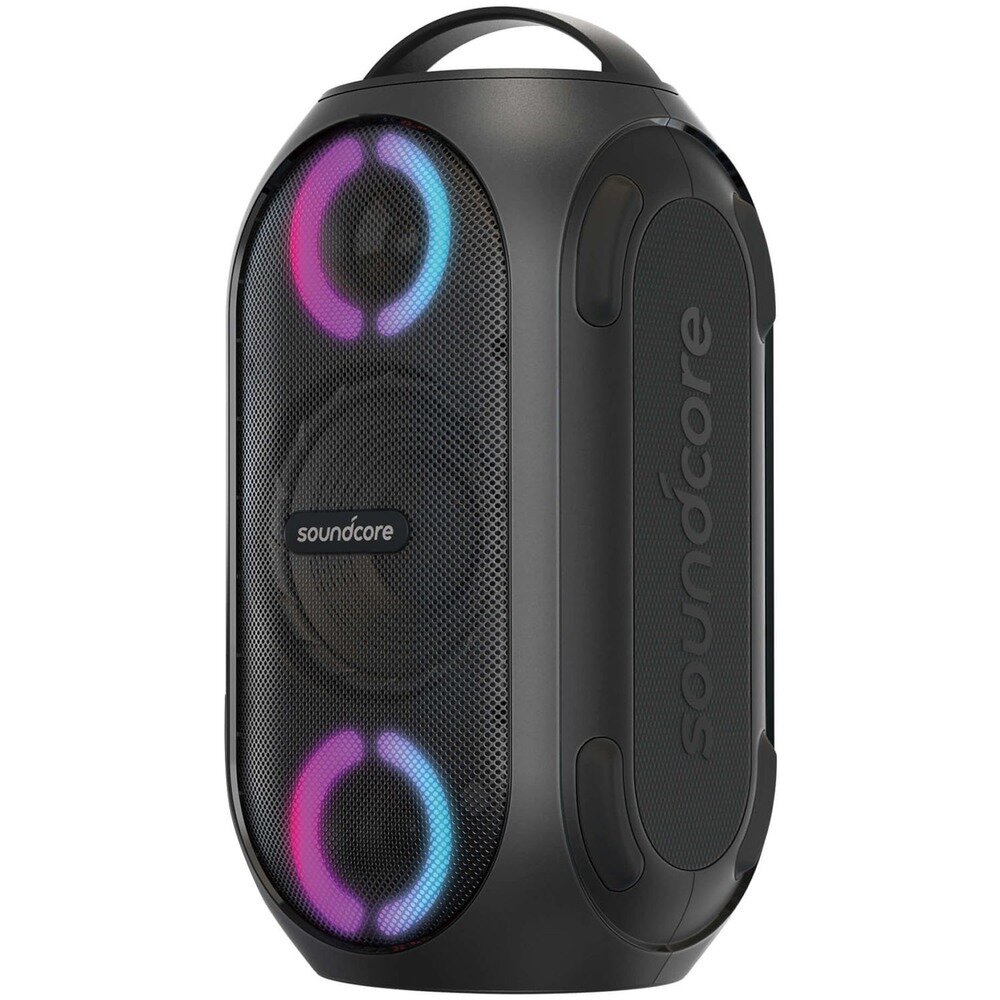 

Портативная акустика 2.0 Soundcore Rave PartyCast, 80 Вт, AUX, USB, Bluetooth, подсветка, черный (SDC-A3390G12-BK), Rave PartyCast