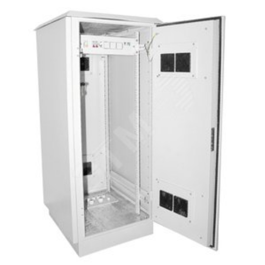Шкаф уличный всепогодный напольный 33U 715x860, металл, серый, антивандальный, TLK TFK-337186-MM-GY (TFK-337186-MM-GY)