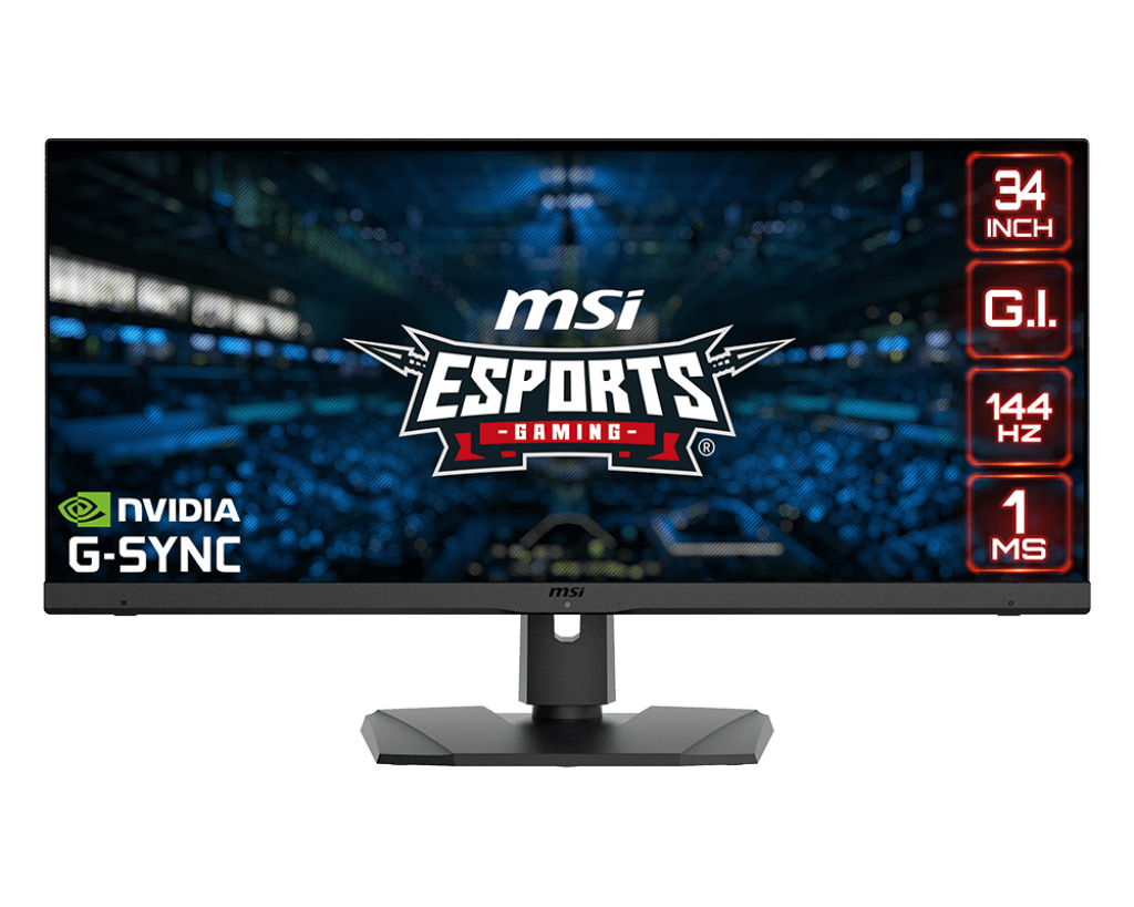 

Монитор 34" MSI Optix MPG341QR IPS, 3440x1440 (21:9), 550кд/м2, 144Hz, 1мс, 178°/178°, G-Sync, HDMI, DisplayPort, USB Type-C, USB-Hub, черный (9S6-3DB79T-008), MPG341QR