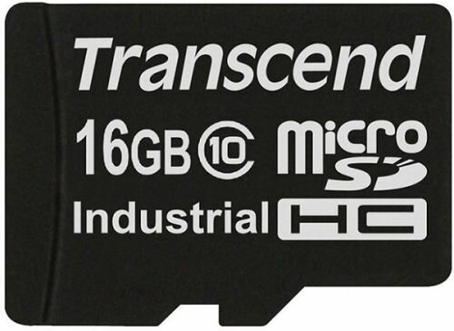 Карта памяти промышленная 16Gb microSDHC Transcend Industrial Class 10 (TS16GUSDC10I)