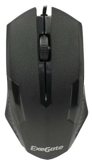 

Мышь проводная Exegate SH-9025S, 1000dpi, оптическая светодиодная, USB, черный (EX293641RUS), SH-9025S