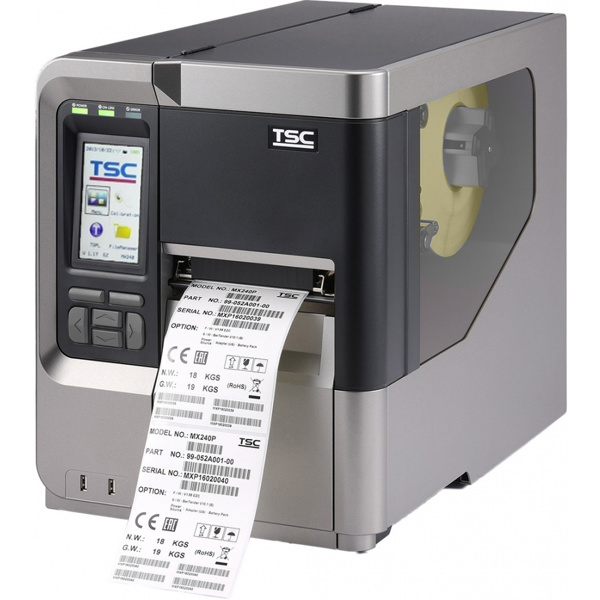 

Принтер этикеток TSC MX241P, термотрансфер, 203dpi, 114мм, COM, LAN, USB, USB Host (MX241P-A001-0002), MX241P