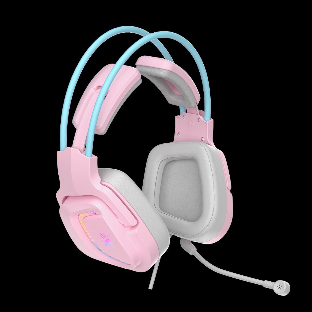 

Проводная гарнитура A4Tech Bloody G575, USB, розовый/голубой (G575 /SKY PINK/ USB), Bloody G575