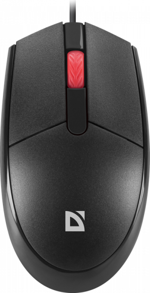

Мышь проводная Defender MM-523, 1000dpi, оптическая светодиодная, USB, черный (52523), MM-523