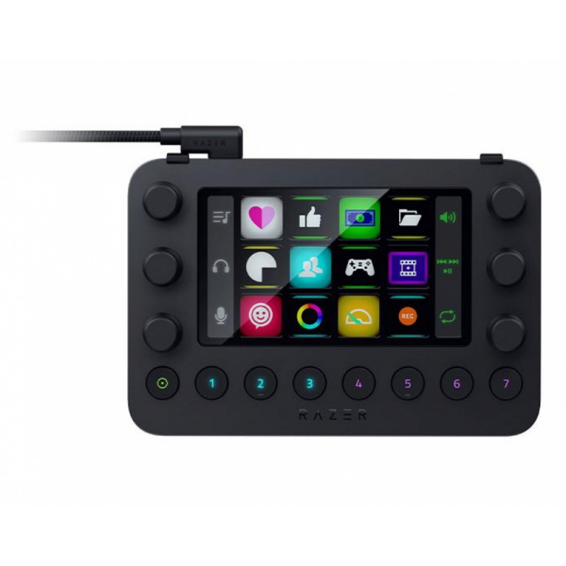 

Клавиатура проводная Razer Stream Controller, подсветка, USB, черный (RZ20-04350100-R3M1), Stream Controller