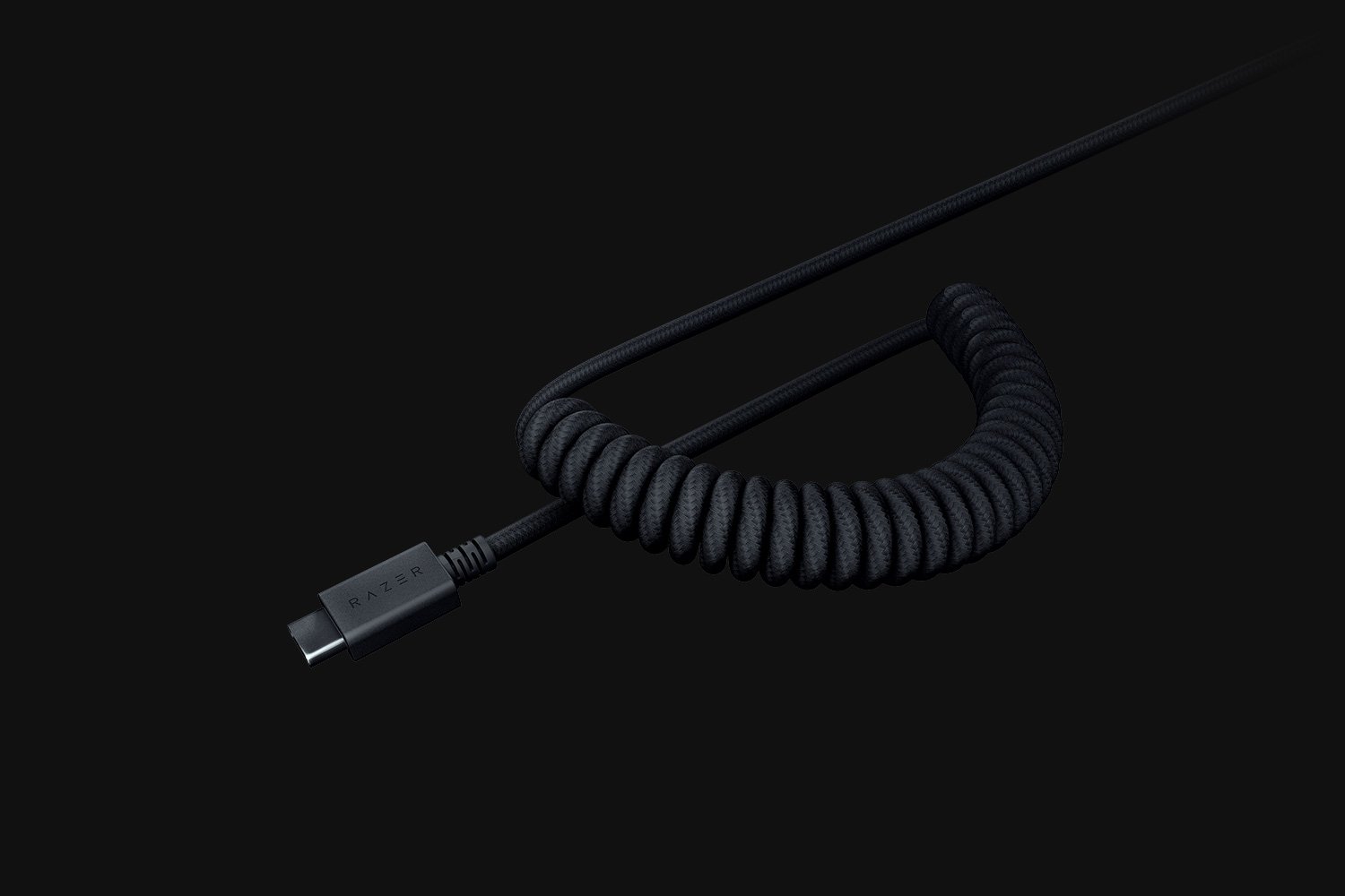 Колпачки и кабель клавиатуры Razer PBT Keycap + Coiled Cable Upgrade Set US+UK черный (RC21-01490800-R3M1)