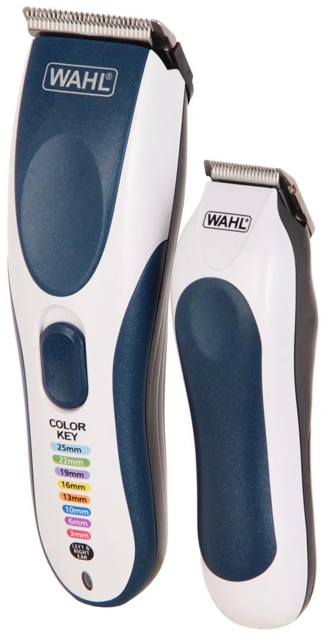 

Машинка для стрижки Wahl Color Pro cordless combo, насадок 10, белый/синий (9649-916), Color Pro cordless combo