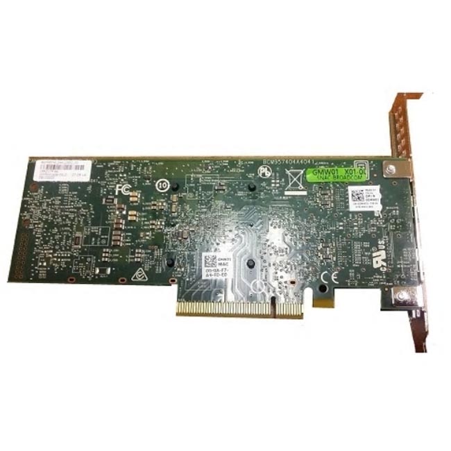 

Сетевая карта DELL Broadcom 57412, 2xSFP+, 10 Гб/с, PCI-Ex8, Bulk (540-BBUN), Broadcom 57412