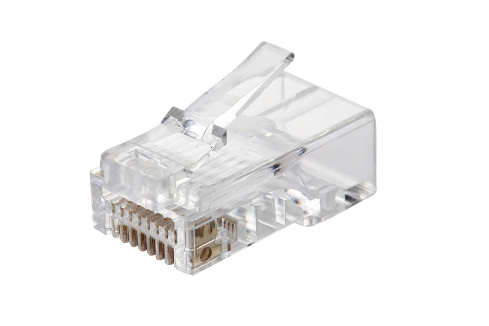 

Коннектор RJ-45 8P8C категория 6, вставка, 50шт., Eurolan Q-PLUG (13A-U6-11WT)