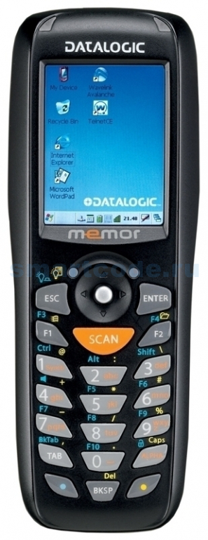 

Терминал сбора данных (ТСД) Datalogic Memor лазерный, 1D, 131Mb, 262Mb, Windows CE, 2.2", 320x240, USB, BT, 2000mAh (944201019), Черный, Memor