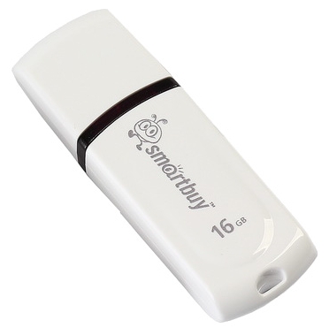 

Флешка 16Gb USB 2.0 SmartBuy Paean, белый (SB16GBPN-W), Paean