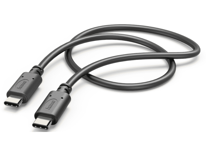

Кабель USB 2.0 Type-C(m)-USB 2.0 Type-C(m) 1м, черный Hama H-201589 (00201589), H-201589