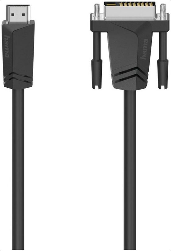 

Кабель HDMI(Am)-DVI-D(M), 1.5 м, черный Hama H-205018 (00205018), H-205018