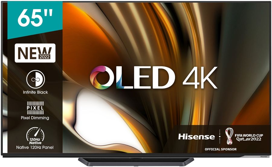 

Телевизор 65" Hisense 65A85H CH, 3840x2160, DVB-T /T2 /C, HDMIx4, USBx2, WiFi, Smart TV, черный (65A85H CH), 65A85H CH