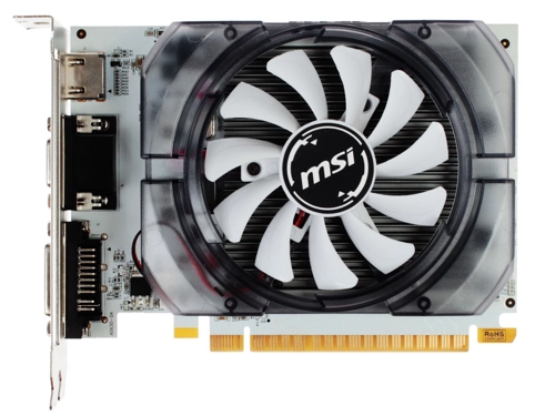 Видеокарта MSI NVIDIA GeForce GT 730, 2Gb DDR3, 128bit, PCI-E, VGA, DVI, HDMI, Retail (N730-2GD3V3) - фото 1