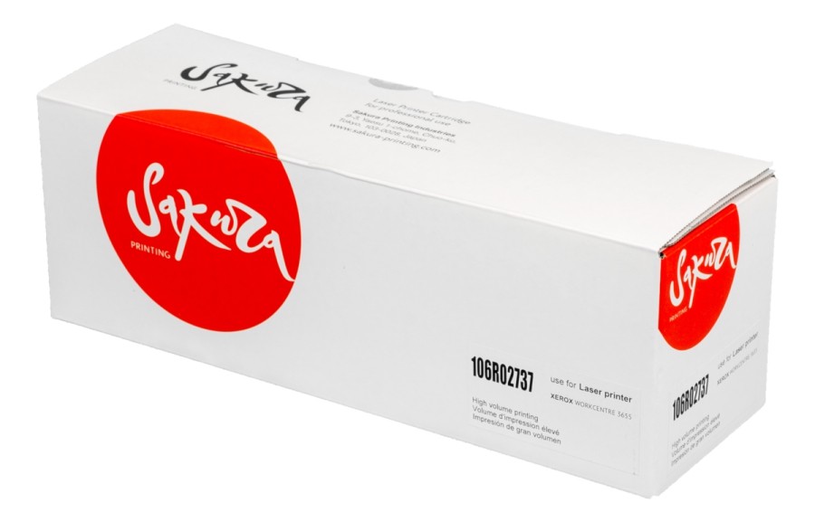 

Картридж лазерный Sakura SA106R02737 (106R02737), черный, 6100 страниц, совместимый для Xerox WC 3655