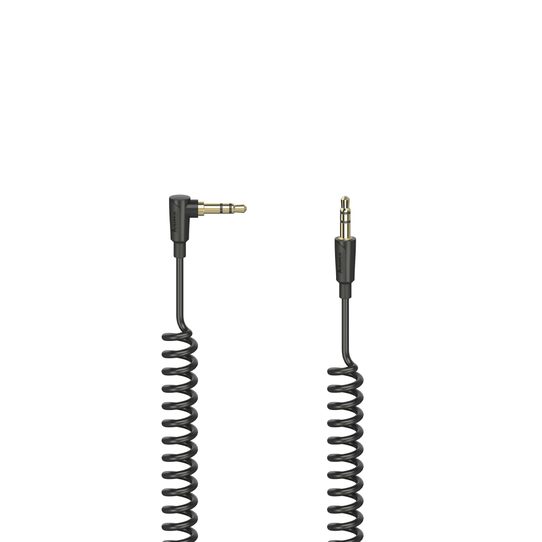 

Кабель Jack 3.5mm(M)-Jack 3.5mm(M) угловой/прямой, 75см, черный Hama H-205113 (00205113), H-205113