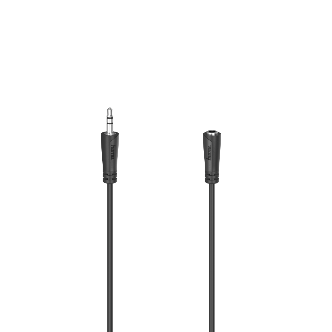 

Кабель Jack 3.5mm(M)-Jack 3.5mm(F), 5м, черный Hama H-205121 (00205121), H-205121