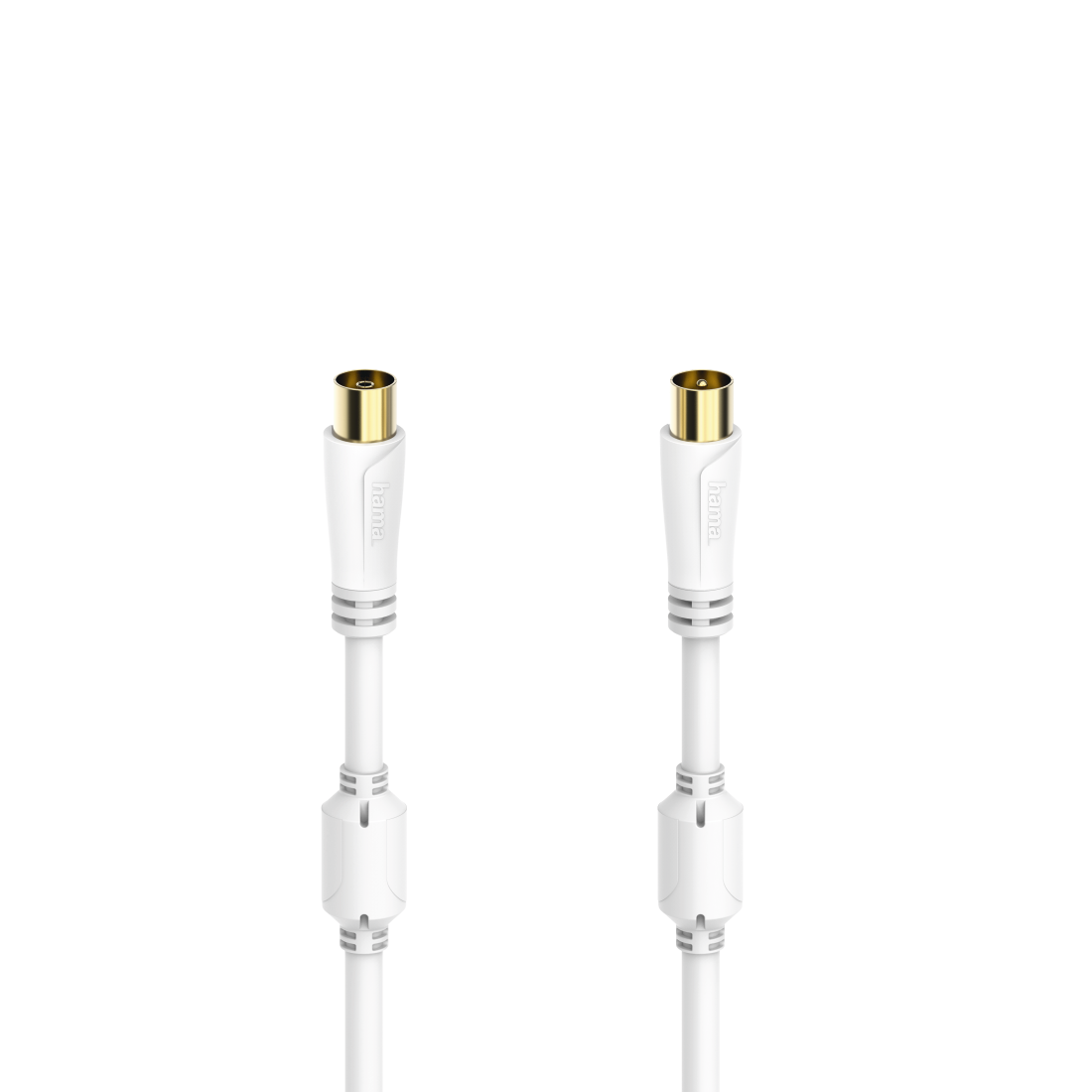 

Кабель TV(M)-TV(F), экранированный, ферритовый фильтр, 1.5 м, белый Hama H-205246 (00205246), H-205246