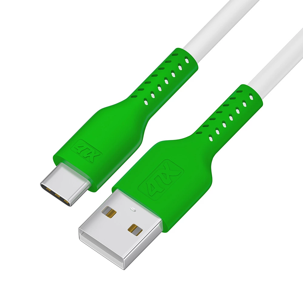 

Кабель USB 2.0(Am)-USB 3.1 Type-C(m), 3A 50см, белый/зеленый 4PH (4PH-R90122), 0
