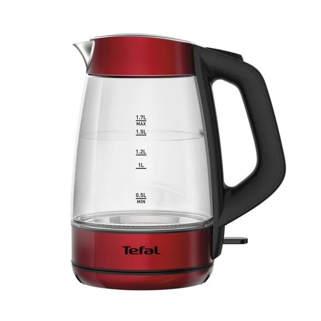 

Чайник Tefal KI520530 1.7л. 2200Вт, термостойкое стекло, красный, KI520530