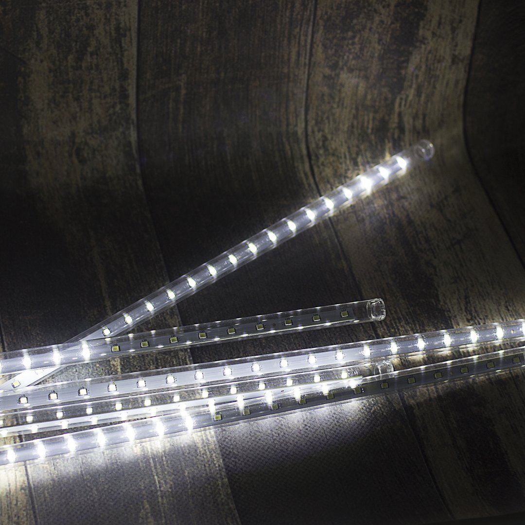 Гирлянда Kurato ODI-54L-0,5m-White светодиодная сосульки, ламп: 10 шт., 3.6 м x 50 см, от сети, белый (75906)