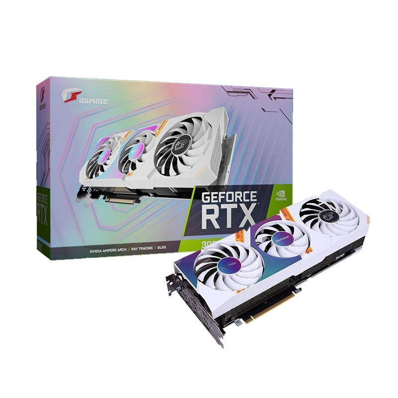 

Видеокарта Colorful NVIDIA GeForce RTX 3060 iGame Ultra W OC, 8Gb DDR6, 128bit, PCI-E, HDMI, 3DP, Retail (RTX 3060 Ultra W OC 8GB-V), iGame Ultra W OC