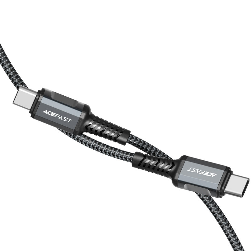 

Кабель USB Type-C-USB Type-C, экранированный, быстрая зарядка, 3A 1.2м, черный ACEFAST C1-03 (AF-C1-03-BK), C1-03