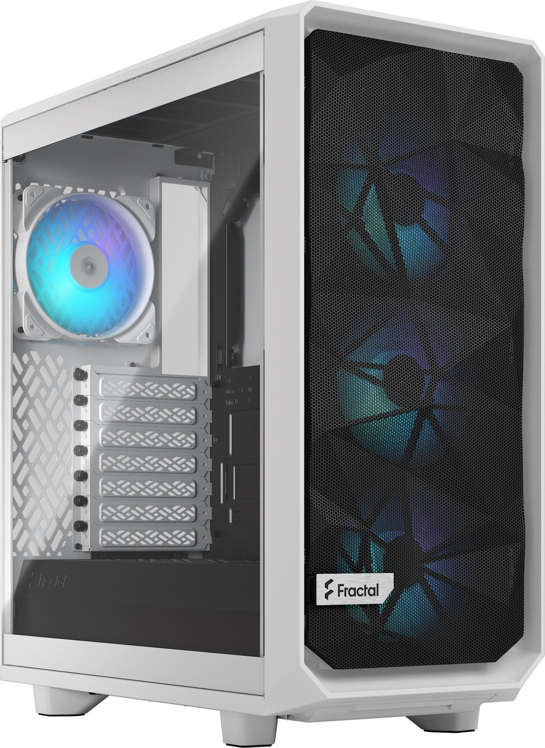 Корпус Fractal Design Meshify 2 Compact RGB, Midi-Tower, без БП, белый