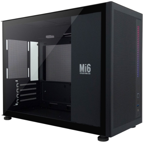 

Корпус 1STPLAYER MIKU Mi6, mATX, Mini-Tower, USB 3.0, USB Type-C, черный, без БП (Mi6-BK), MIKU Mi6