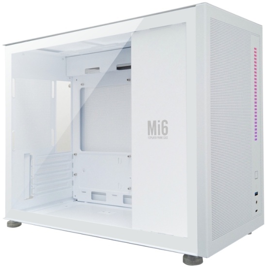 

Корпус 1STPLAYER MIKU Mi6, mATX, Mini-Tower, USB 3.0, USB Type-C, белый, без БП (Mi6-WH), MIKU Mi6