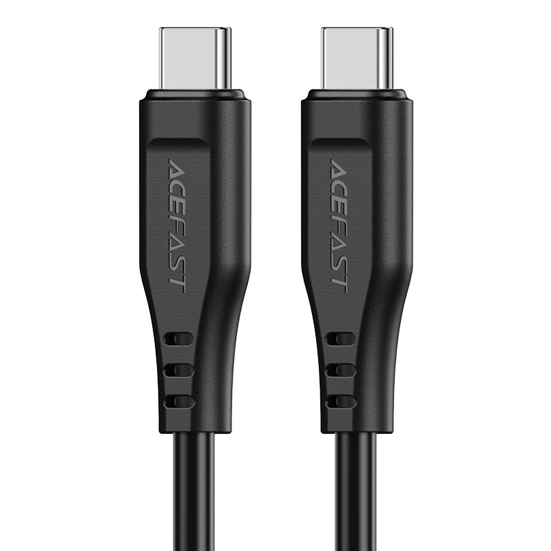 

Кабель USB Type-C-USB Type-C, быстрая зарядка, 3A 1.2м, черный ACEFAST C3-03 (AF-C3-03-BK), C3-03