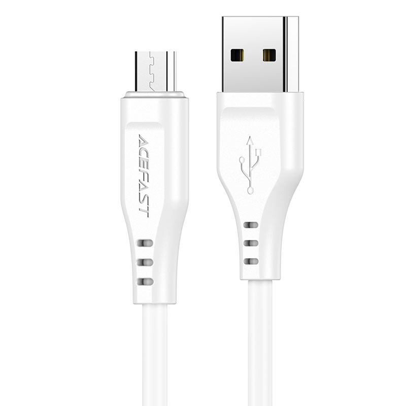 

Кабель USB-Micro USB, 2.4A 1.2м, белый ACEFAST C3-09 (AF-C3-09-WH), C3-09