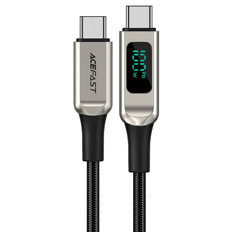 

Кабель USB 3.0 Type-C(m)-USB 3.0 Type-C(m), быстрая зарядка, 5A 2м, серебристый ACEFAST C6-03 (AF-C6-03-SR), C6-03