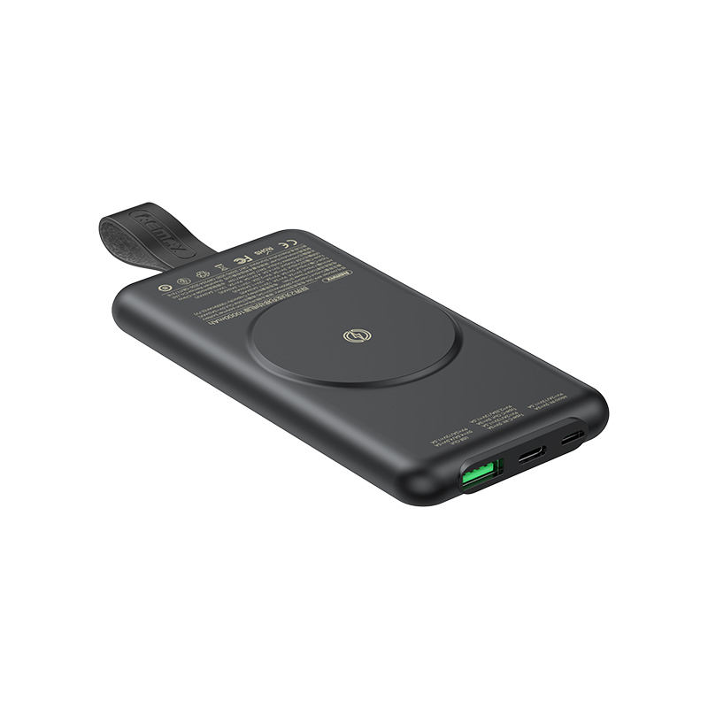 

Портативный аккумулятор (Powerbank) Remax REMAX RPP-226 Tangee II Series, 10000mAh, 3xUSB, 3A, Type-C, QC, PD, QI, черный (6954851227670), REMAX RPP-226 Tangee II Series