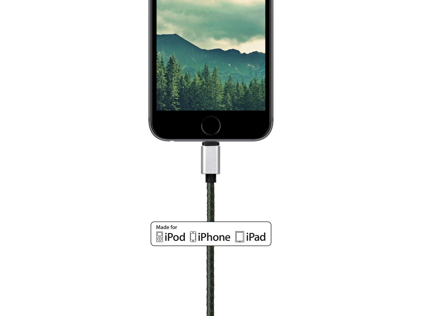 

Кабель USB-Lightning 8-pin, 2.4A 1м, зеленый Rombica Digital IL-01 (CB-IL01), IL-01