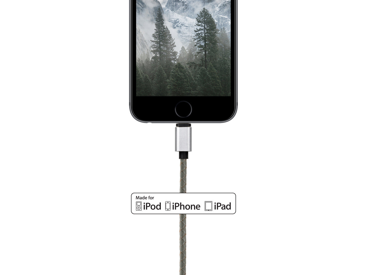 

Кабель USB 2.0(Am)-Lightning 8-pin(m), 2.4A 1м, серебристый Rombica Digital IL02 (CB-IL02), IL02