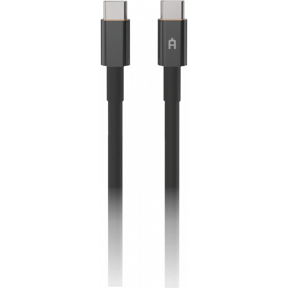 

Кабель USB Type-C-USB Type-C, быстрая зарядка, 3A 1м, черный Alteracs F01-CC (F01-CC Black), F01-CC